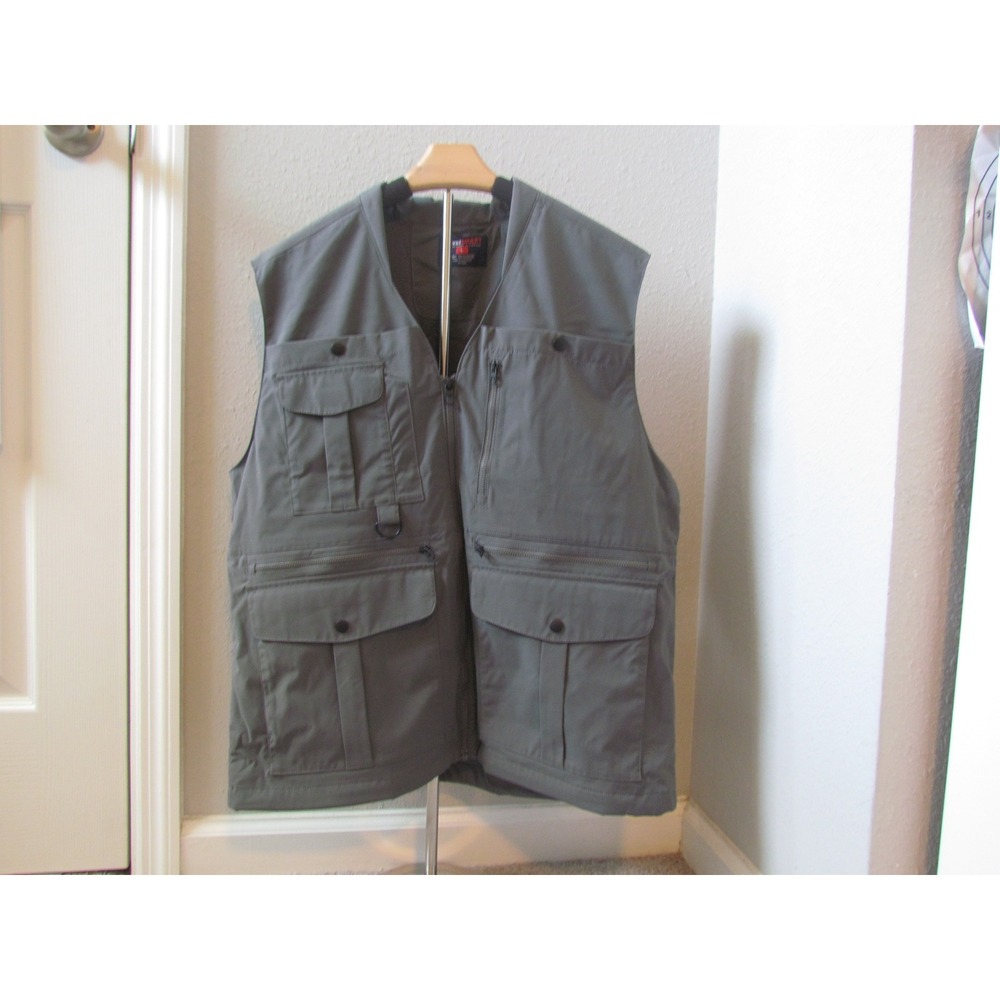 Roundtree & Yorke TravelSmart Vest Large Gray Utility Fishing Vest